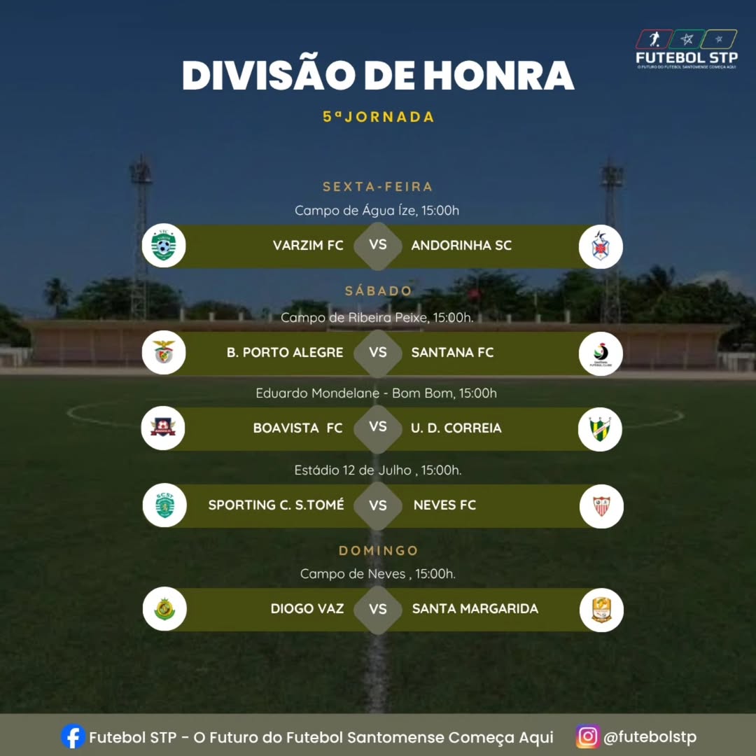 Divisão de Honra - 5.ª jornada