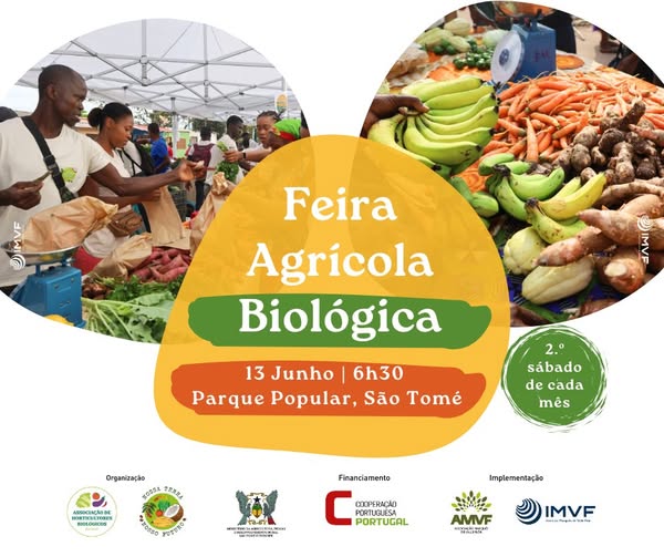 Feira Agrícola Biológica em São Tomé