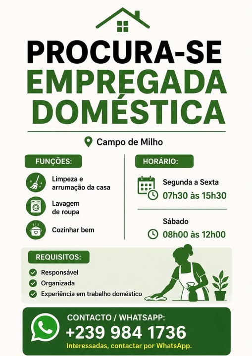 Procura-se Empregada Doméstica