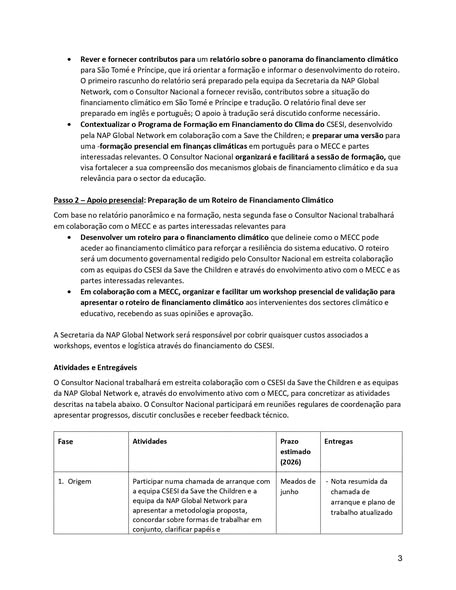 Oportunidade de consultoria: Iniciativa de Sistemas de Educação Inteligentes para o Clima