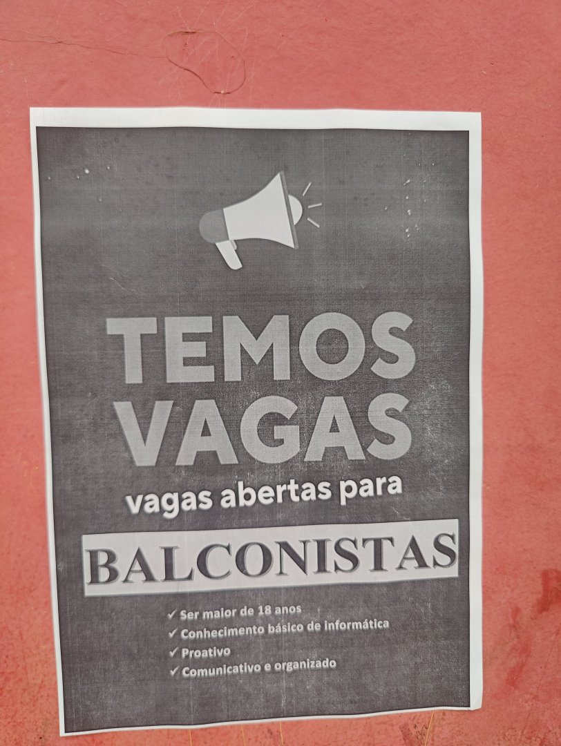 Vaga para Balconista