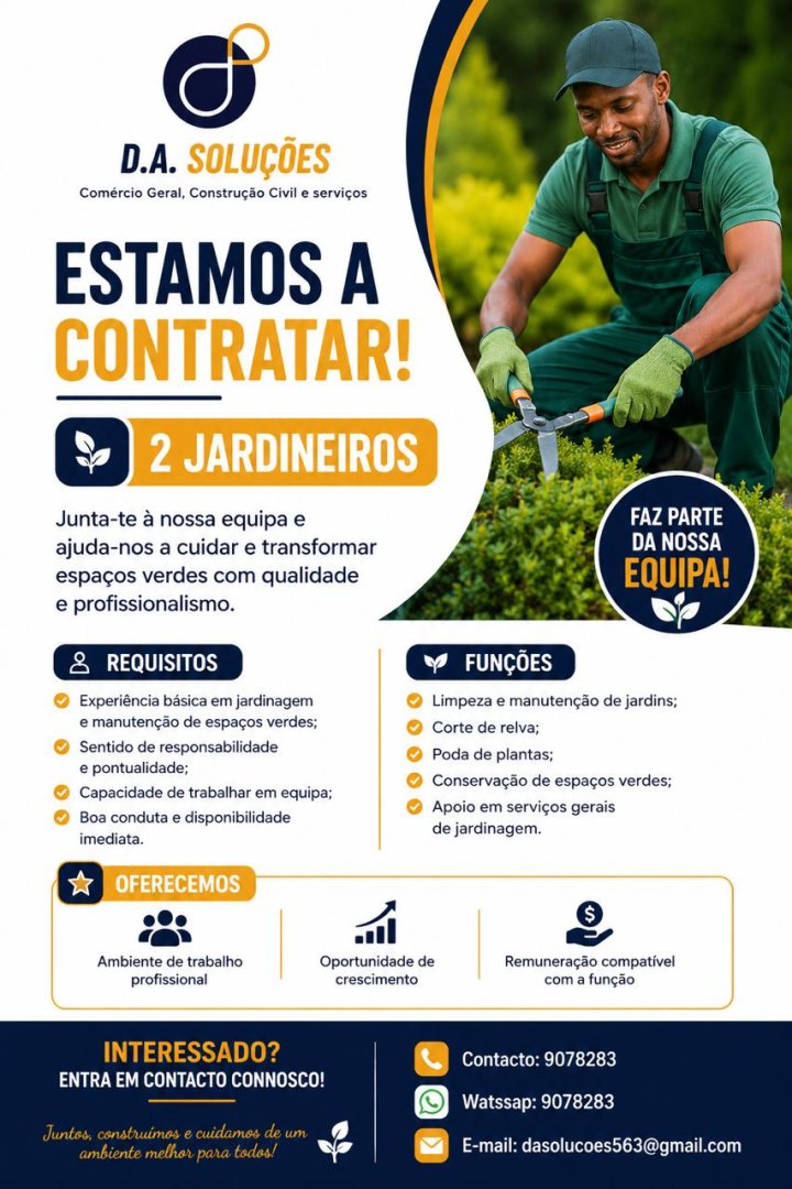 Vaga Para Dois Jardineiros