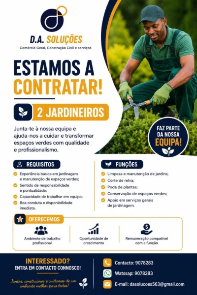 Vaga Para Dois Jardineiros