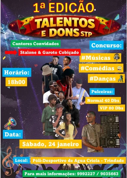 1.ª Edição Talentos e Dons STP