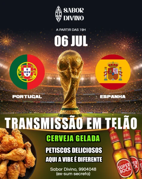 Portugal vs Espanha - Sabor Divino