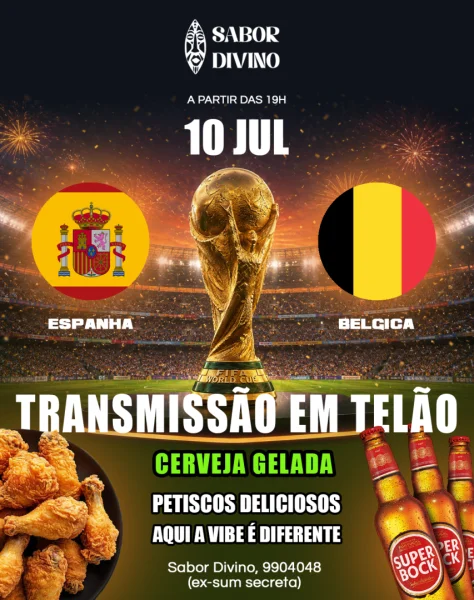 Transmissão de Futebol: Espanha vs Bélgica no Sabor Divino